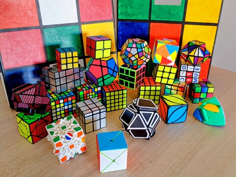 My collection of cubes.
